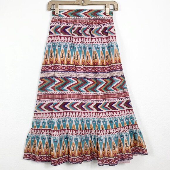 Vintage Skirt MJ Concepts High Waisted Midi Skirt A Line Union Made VTG Size 5 - Picture 1 of 5